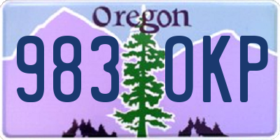 OR license plate 983OKP