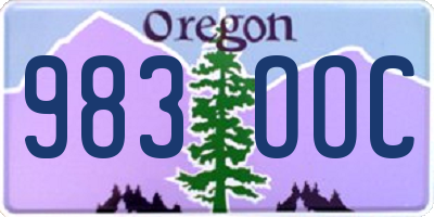 OR license plate 983OOC