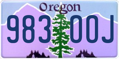 OR license plate 983OOJ