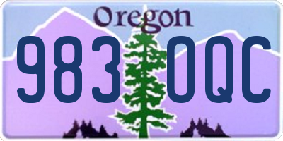 OR license plate 983OQC