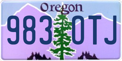 OR license plate 983OTJ
