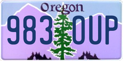 OR license plate 983OUP