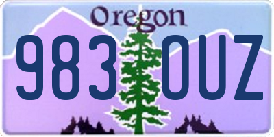 OR license plate 983OUZ