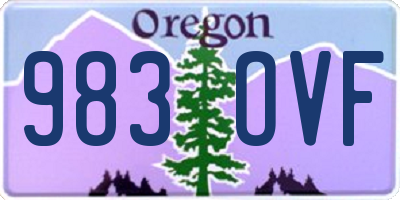OR license plate 983OVF