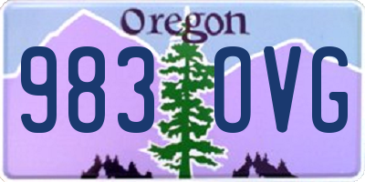 OR license plate 983OVG
