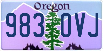 OR license plate 983OVJ