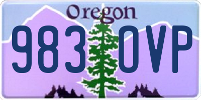 OR license plate 983OVP