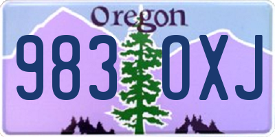 OR license plate 983OXJ