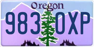 OR license plate 983OXP