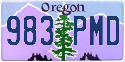 OR license plate 983PMD
