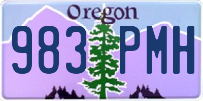 OR license plate 983PMH