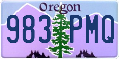 OR license plate 983PMQ