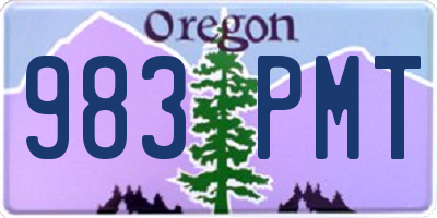 OR license plate 983PMT