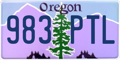 OR license plate 983PTL