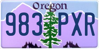 OR license plate 983PXR