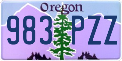 OR license plate 983PZZ