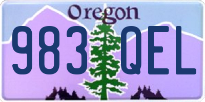 OR license plate 983QEL