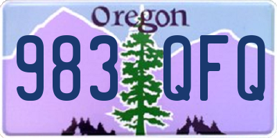 OR license plate 983QFQ