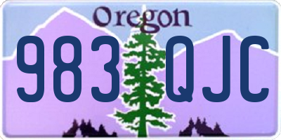 OR license plate 983QJC