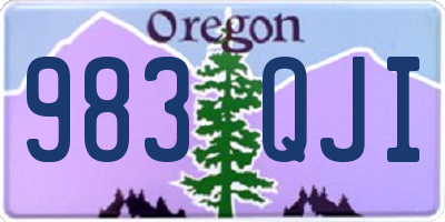 OR license plate 983QJI