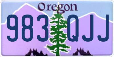 OR license plate 983QJJ