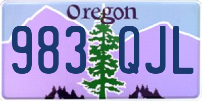 OR license plate 983QJL