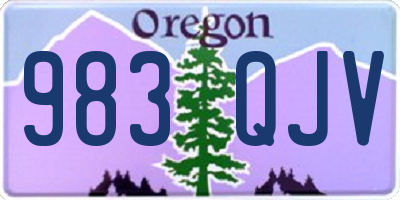 OR license plate 983QJV