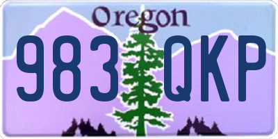 OR license plate 983QKP
