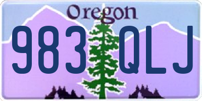 OR license plate 983QLJ