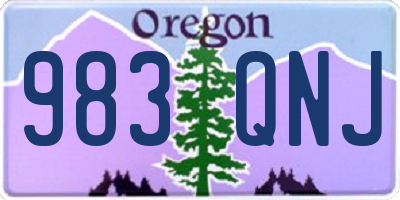OR license plate 983QNJ