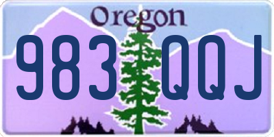 OR license plate 983QQJ