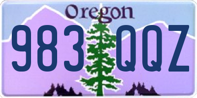 OR license plate 983QQZ