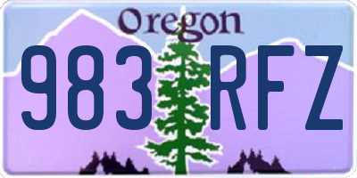 OR license plate 983RFZ