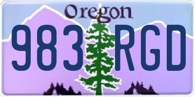 OR license plate 983RGD
