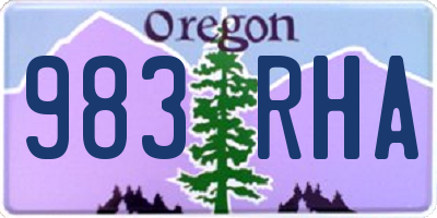 OR license plate 983RHA