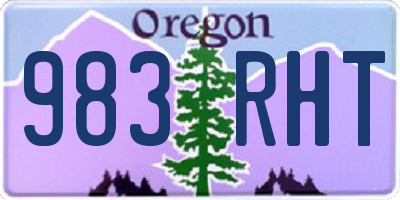 OR license plate 983RHT