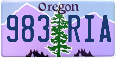 OR license plate 983RIA