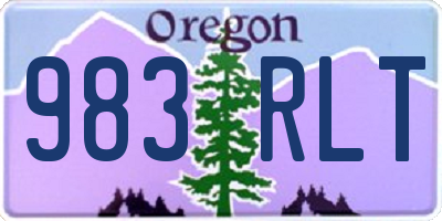 OR license plate 983RLT