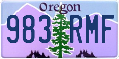 OR license plate 983RMF