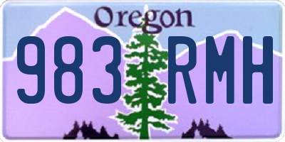 OR license plate 983RMH