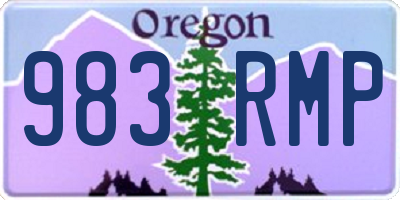 OR license plate 983RMP