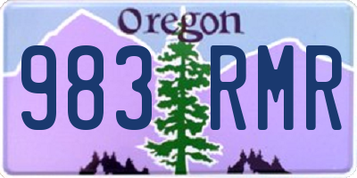 OR license plate 983RMR