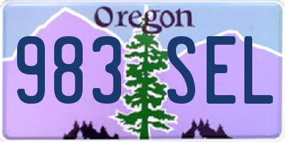 OR license plate 983SEL