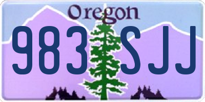 OR license plate 983SJJ