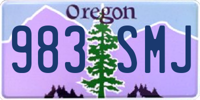 OR license plate 983SMJ