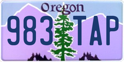OR license plate 983TAP