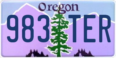 OR license plate 983TER
