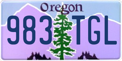OR license plate 983TGL