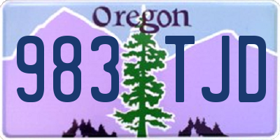 OR license plate 983TJD