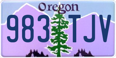 OR license plate 983TJV